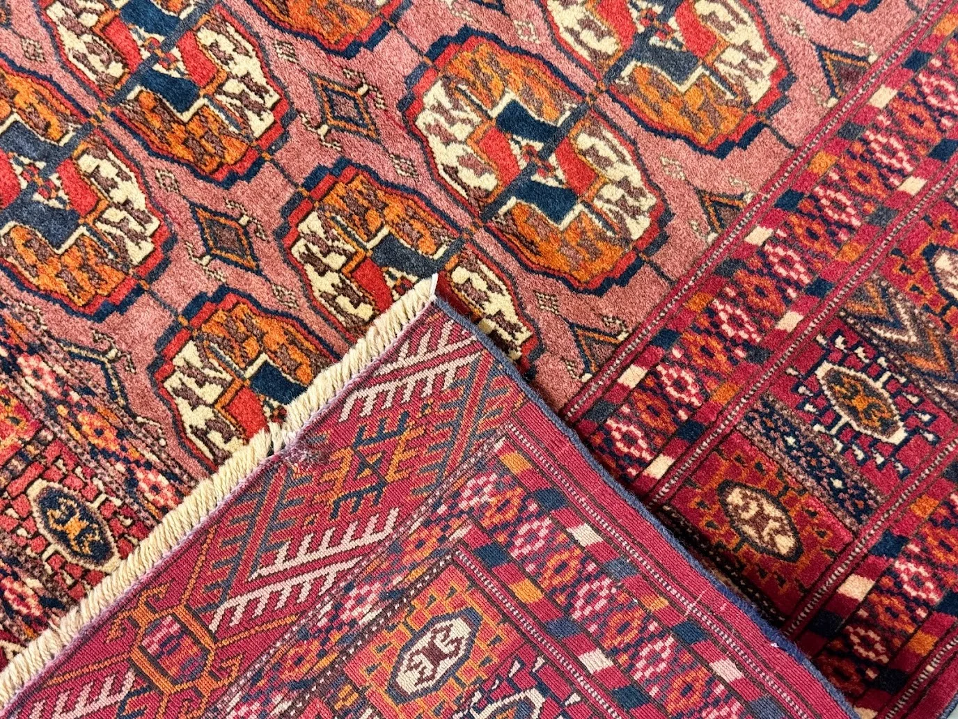 Antique Fine Bukhara Rug | 3'5 X 4'10 - photo 8