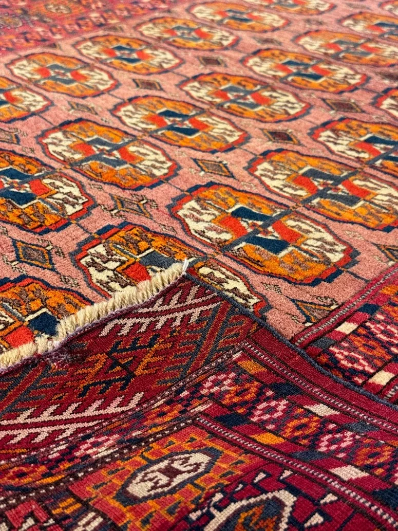 Antique Fine Bukhara Rug | 3'5 X 4'10 - photo 9
