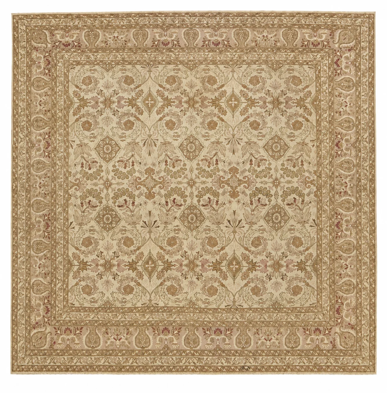 Antique Fine Agra Rug  | 10'6" x 10'8"
