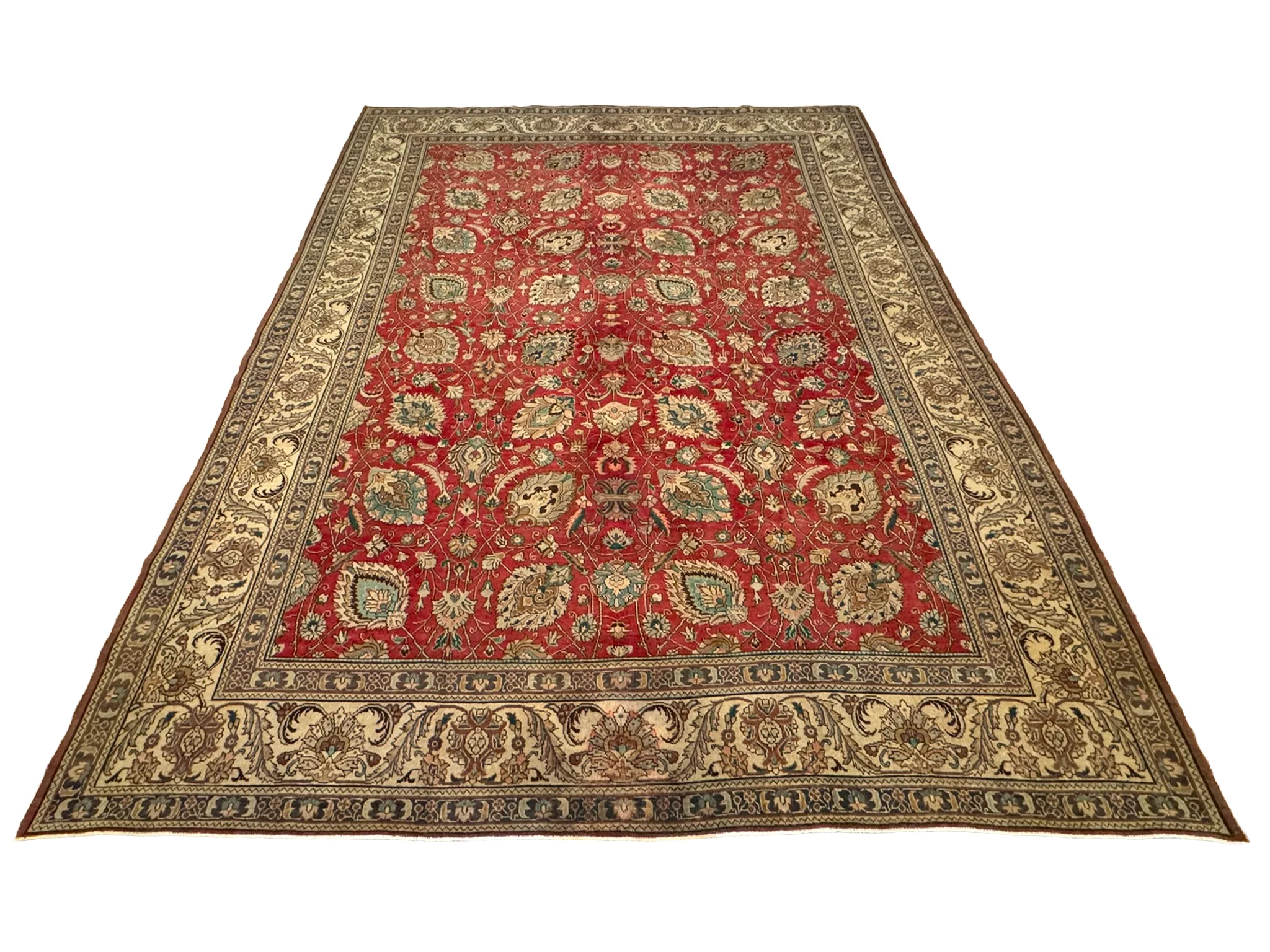 Fine Tabriz Rug | 10'11" x 14'3" - photo 2