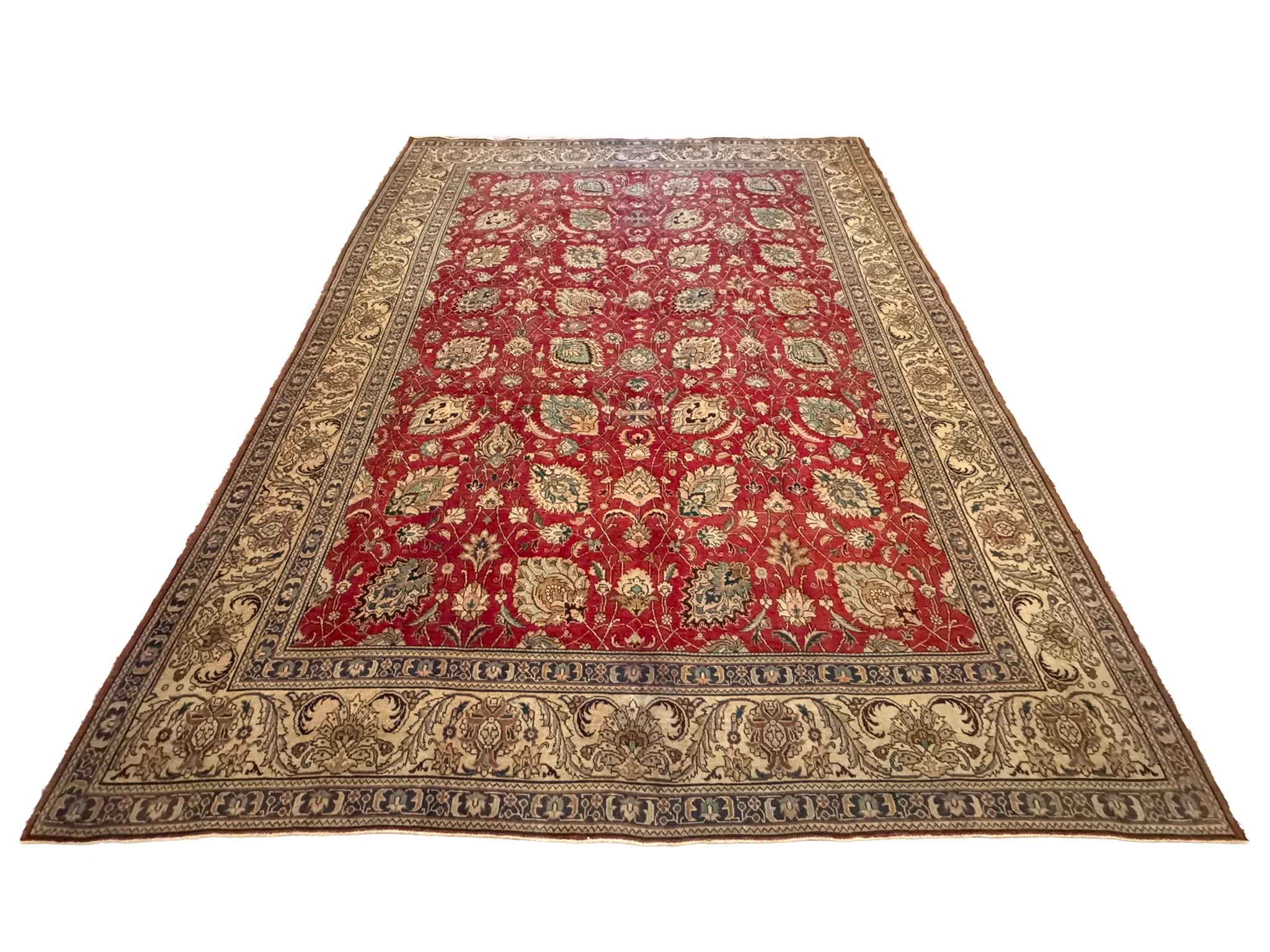Fine Tabriz Rug | 10'11" x 14'3" - photo 3
