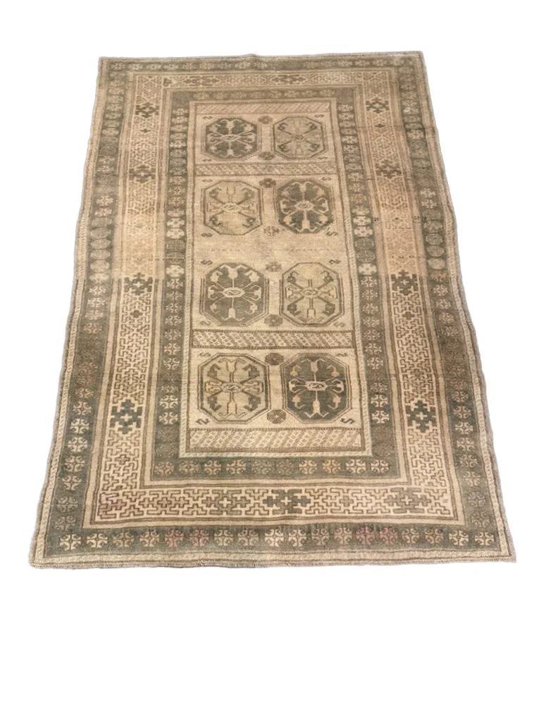 Vintage Oushak Rug | 3'11" x 6'4" - photo 2