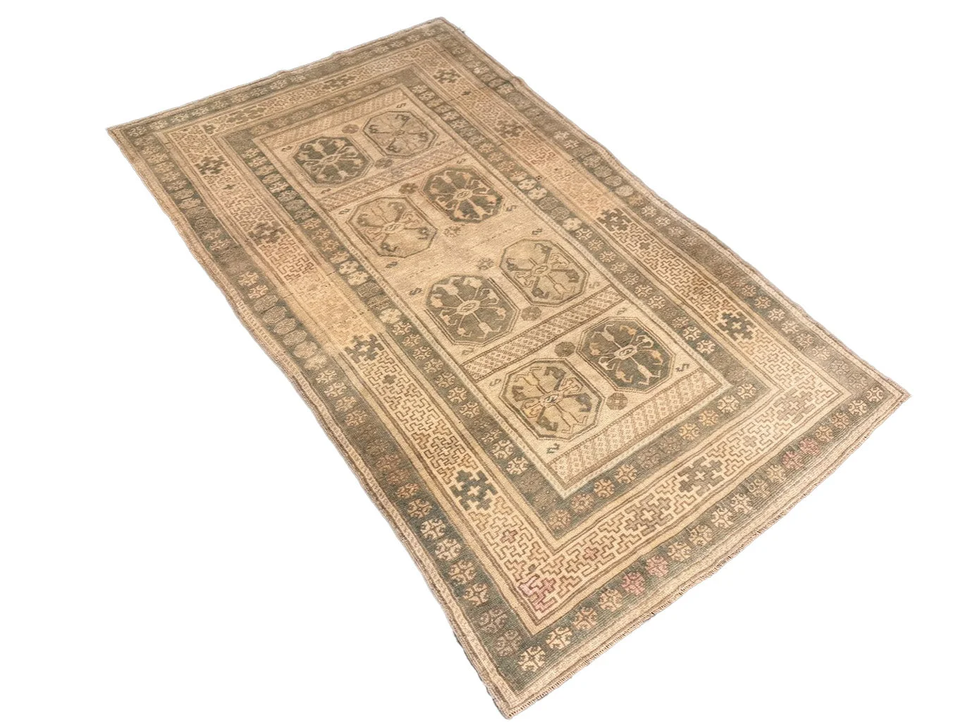 Vintage Oushak Rug | 3'11" x 6'4" - photo 3