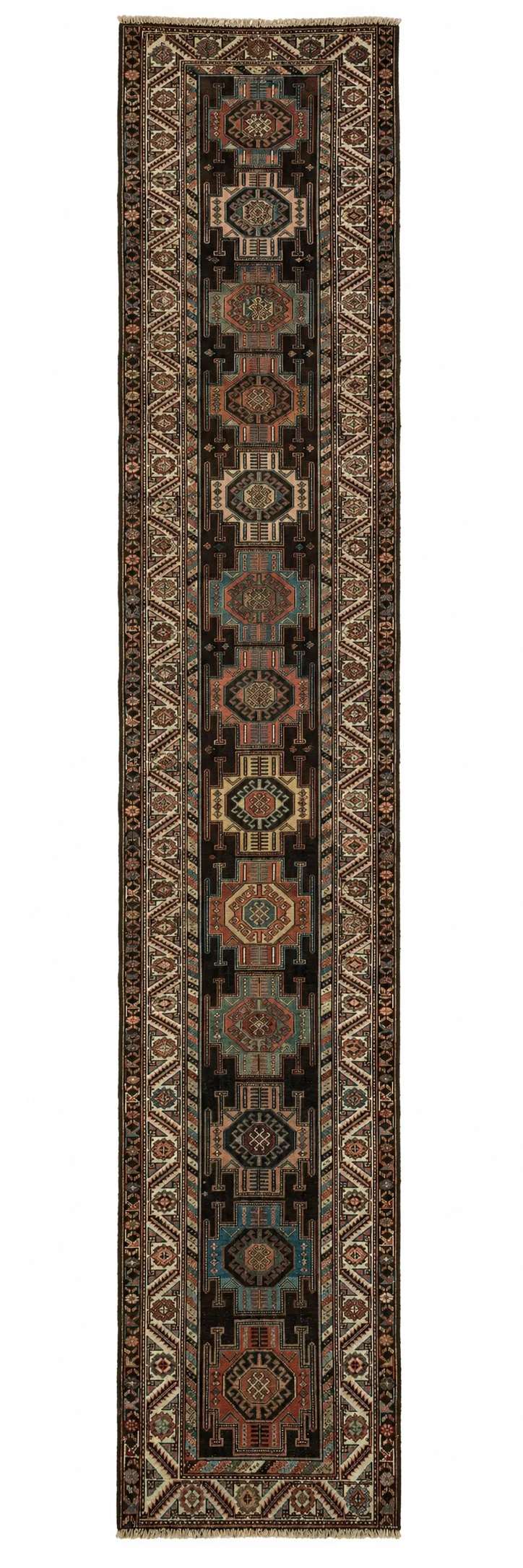 Antique Kurdish Runner | 2'11" x 15'2"