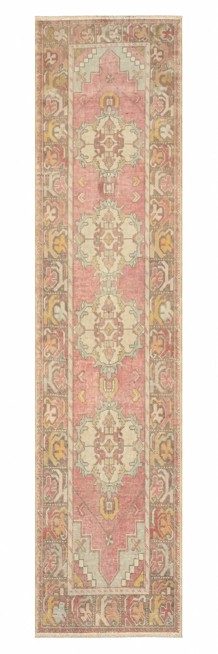 Vintage Turkish Oushak | 3' x 9'7"