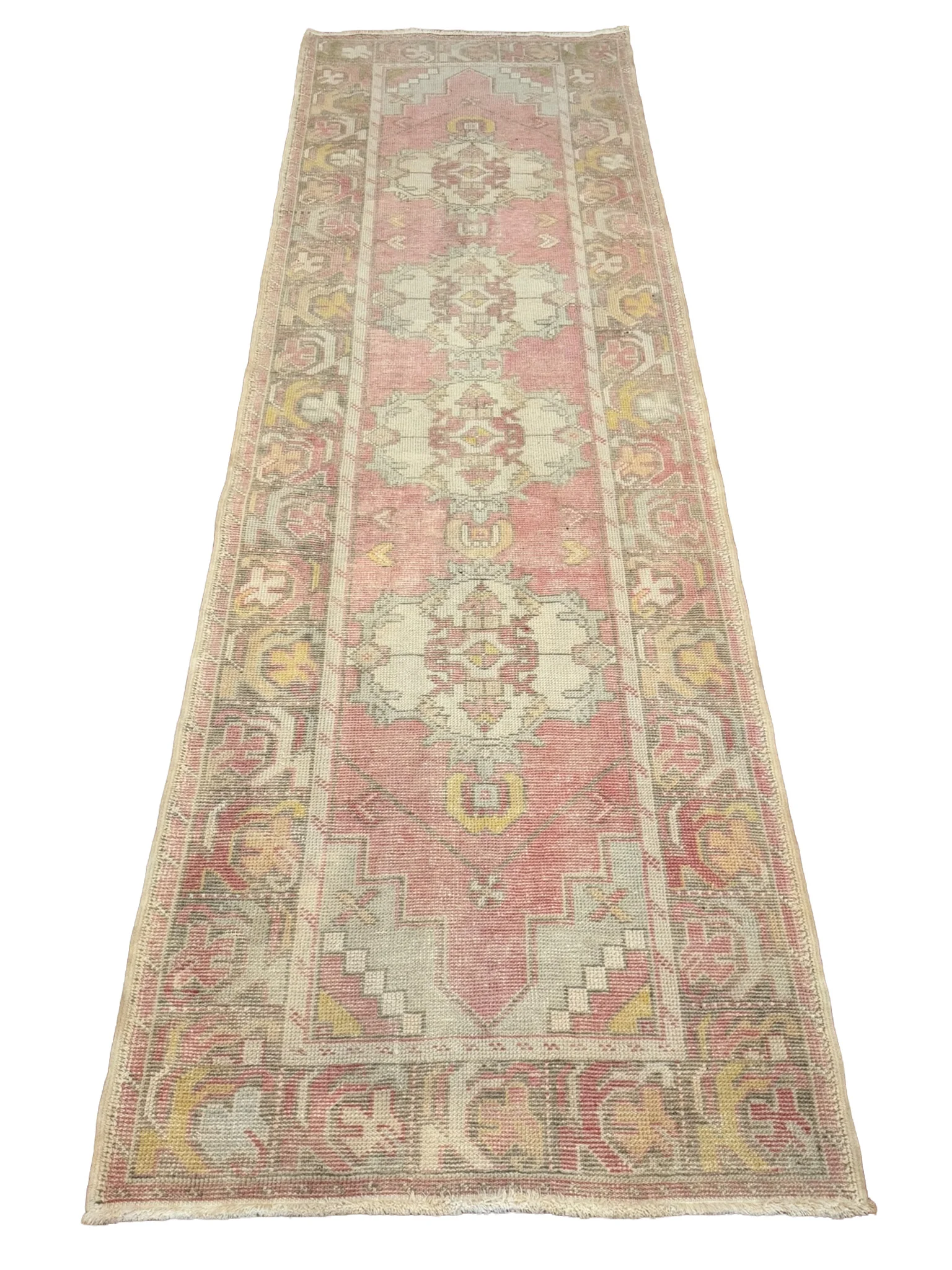 Vintage Turkish Oushak | 3' x 9'7" - photo 2