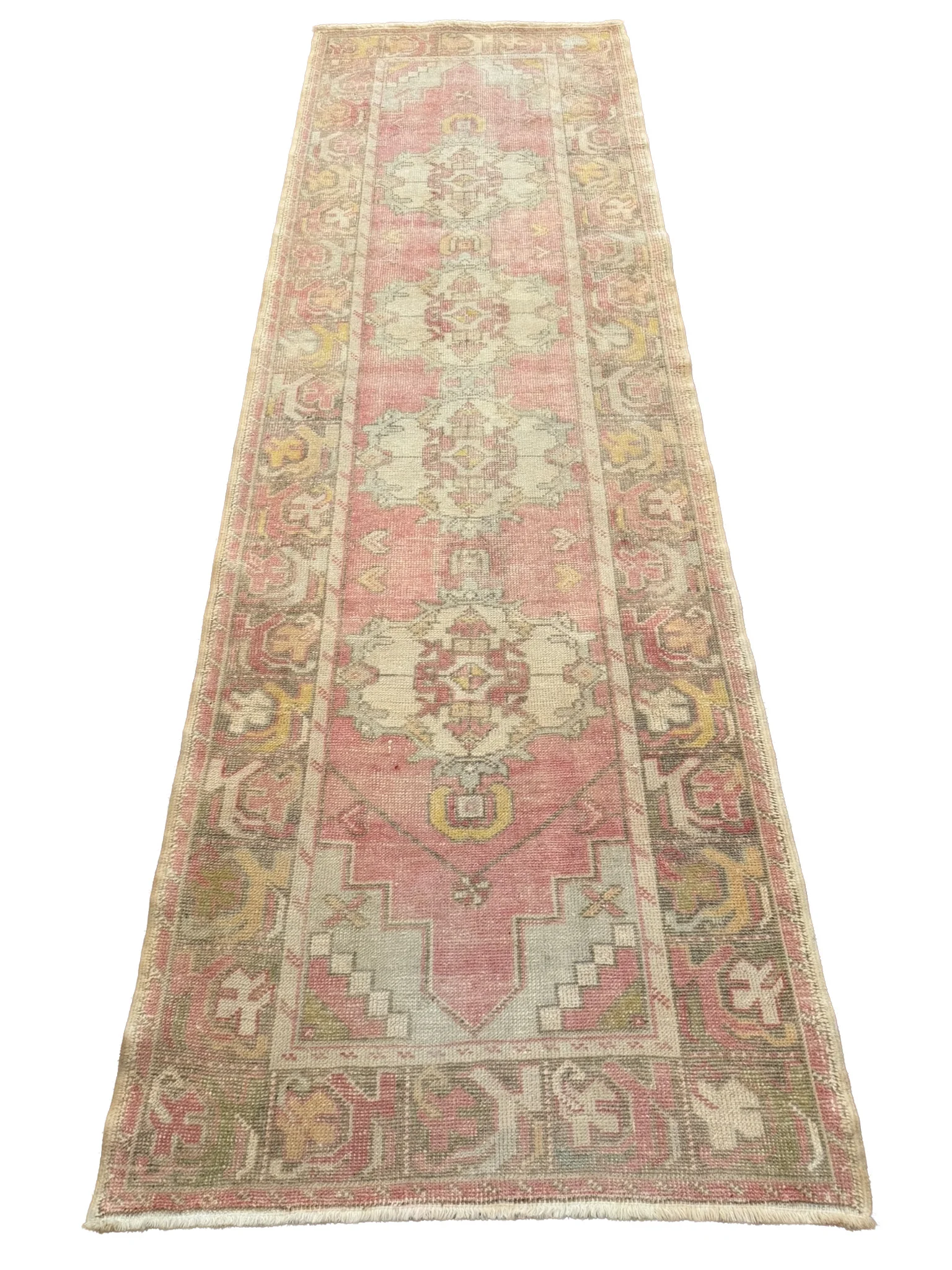 Vintage Turkish Oushak | 3' x 9'7" - photo 3