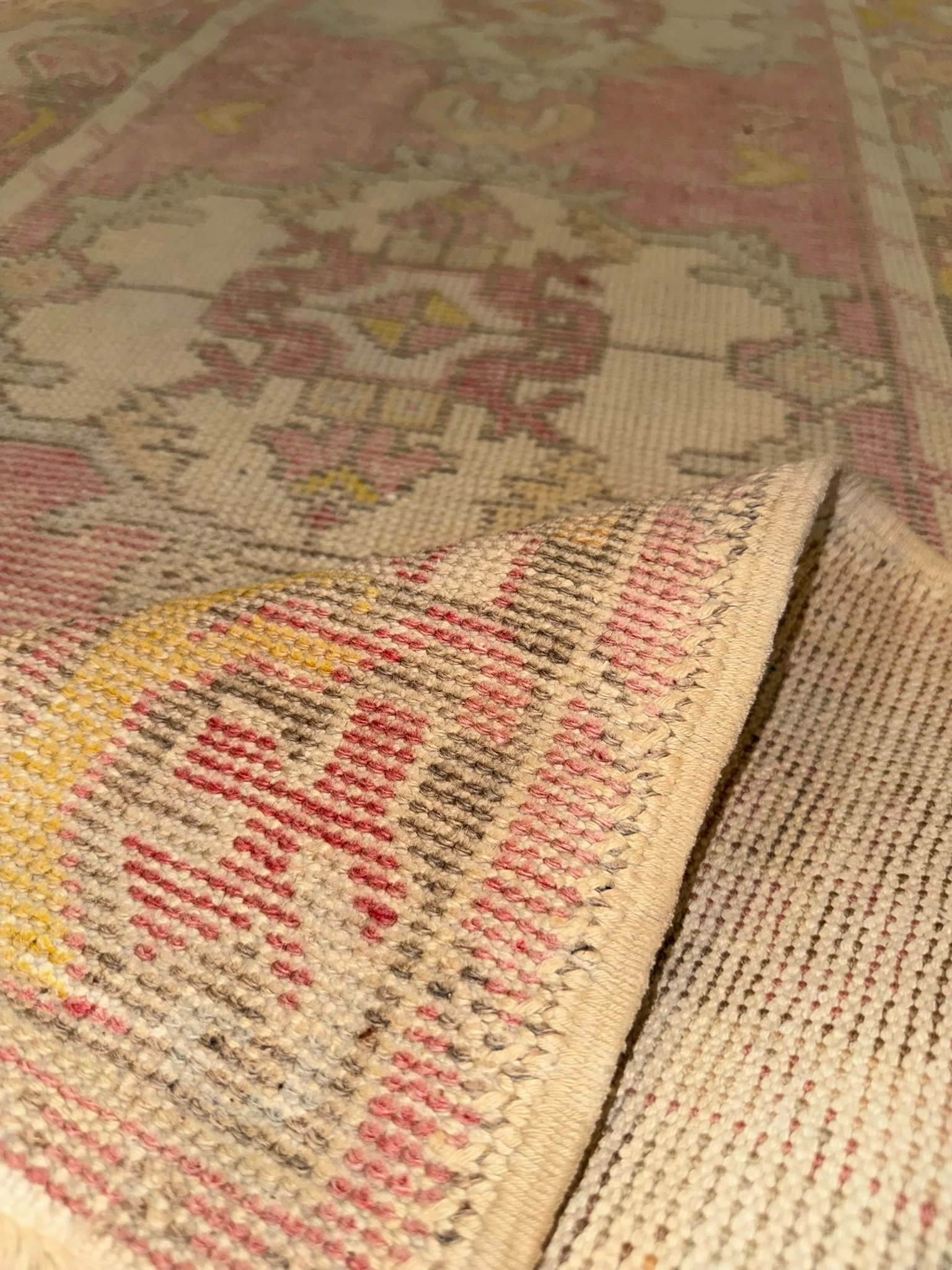 Vintage Turkish Oushak | 3' x 9'7" - photo 8