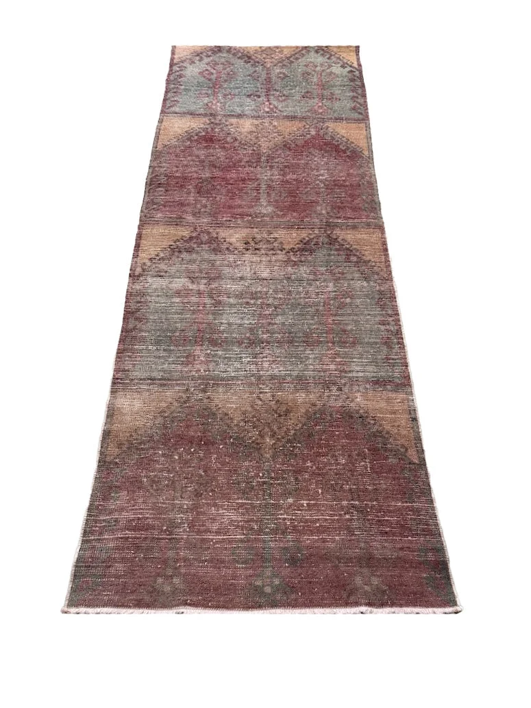 Vintage Turkish Runner | 3'5" X 10'8" - photo 2