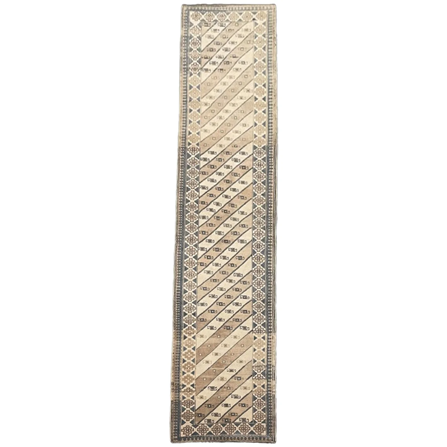Vintage Turkish Oushak Runner | 3'4" X 13'2"