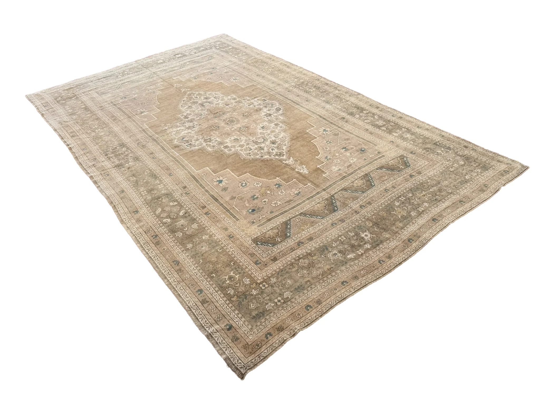 Vintage Oushak Rug | 7'8" x 12'10" - photo 4