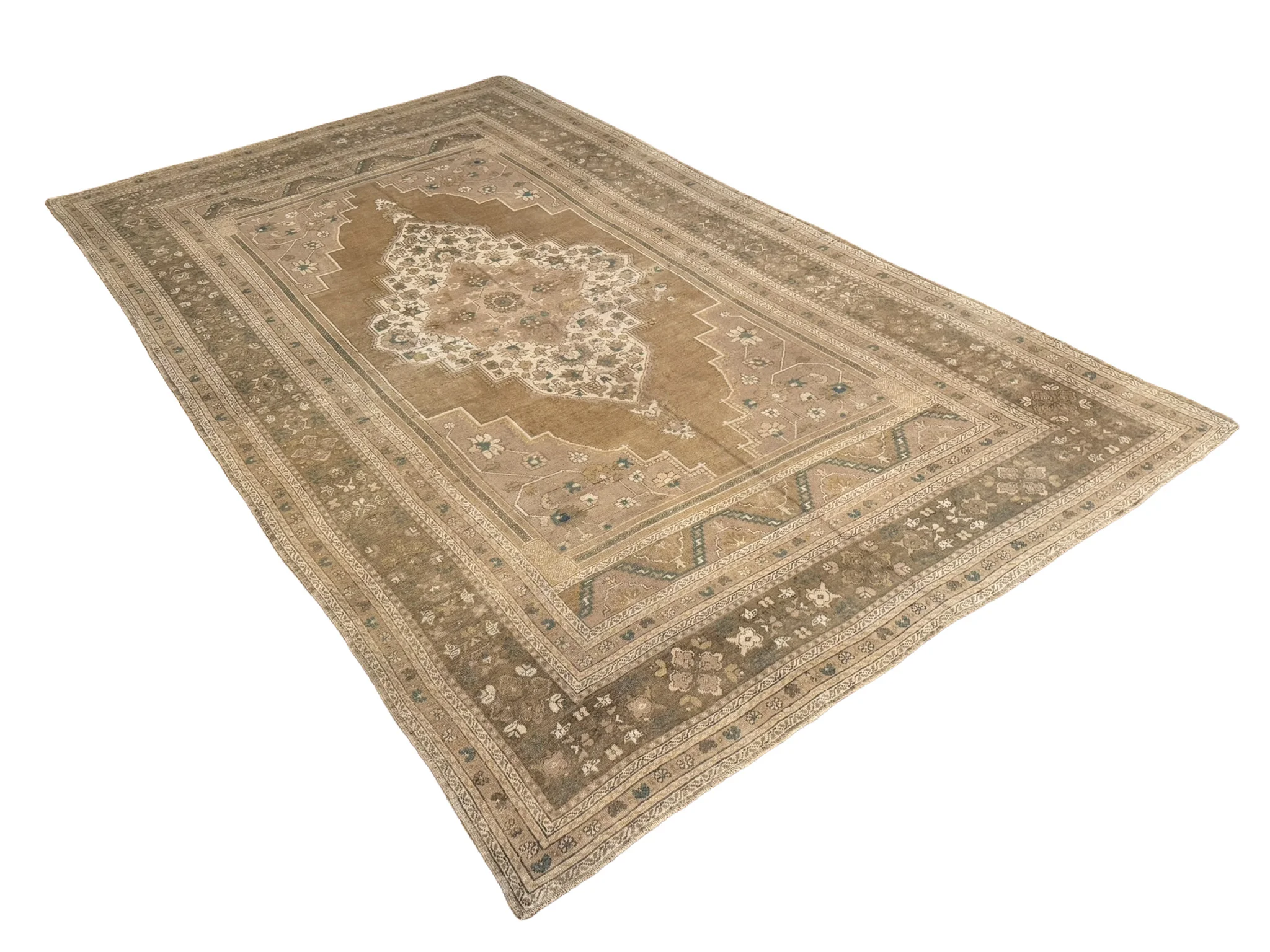 Vintage Oushak Rug | 7'8" x 12'10" - photo 5