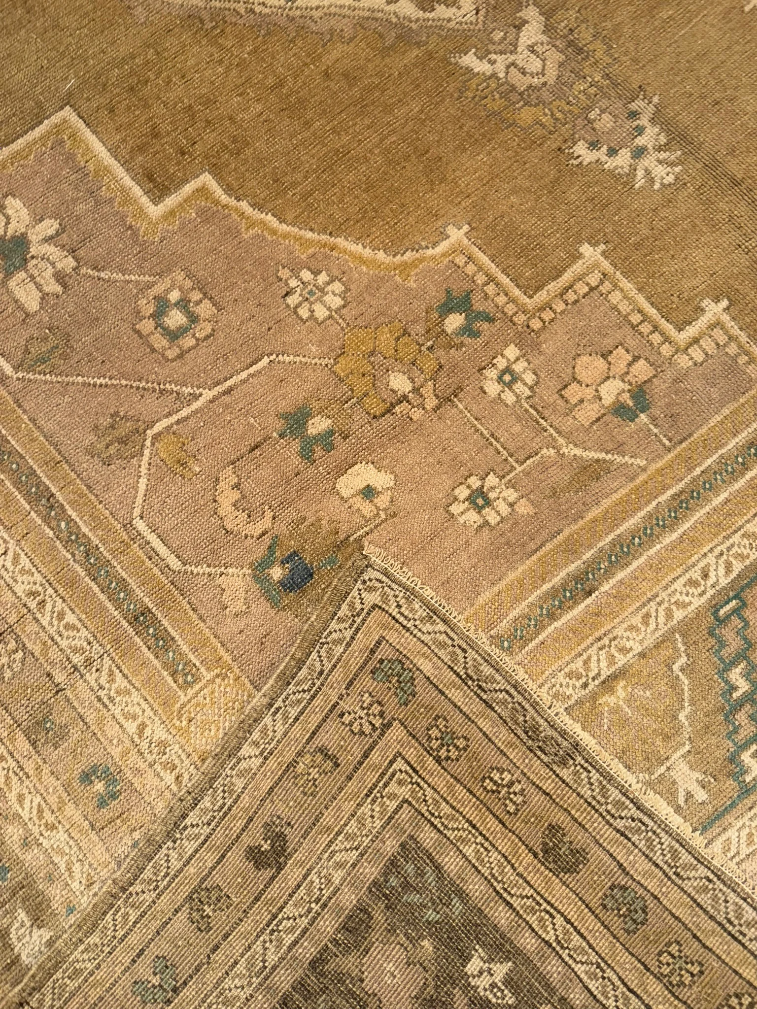 Vintage Oushak Rug | 7'8" x 12'10" - photo 11