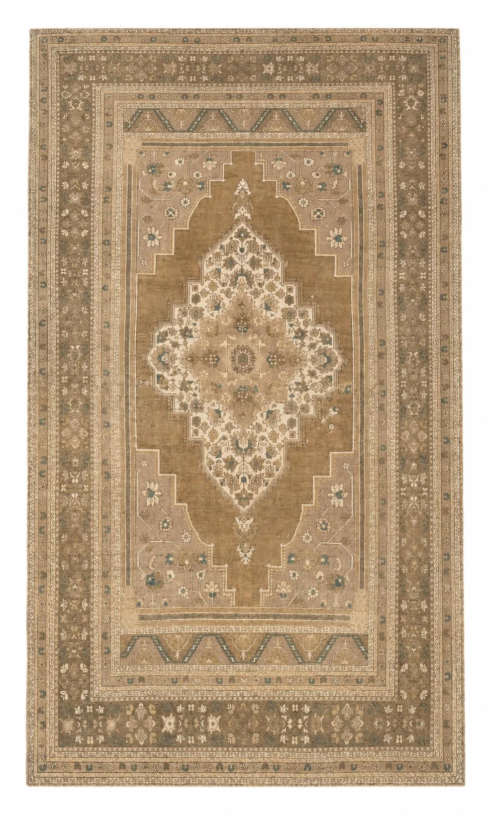 Vintage Oushak Rug | 7'8" x 12'10"