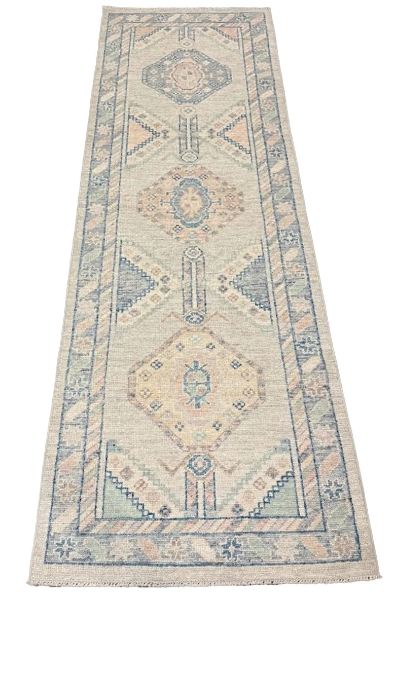 Oushak Runner | 2'8" X 8'2" - photo 3