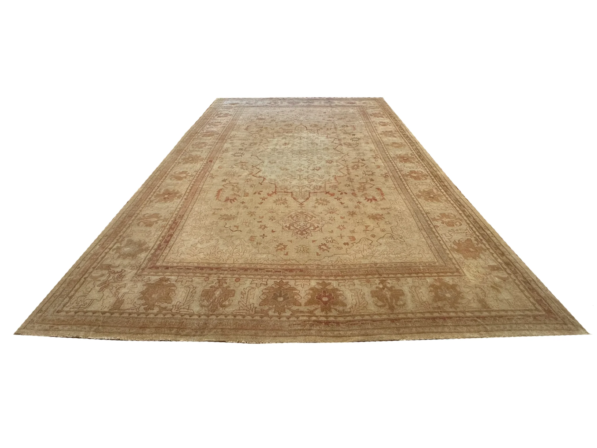Antique Oushak Rug | 12'3" x 16'5" - photo 2