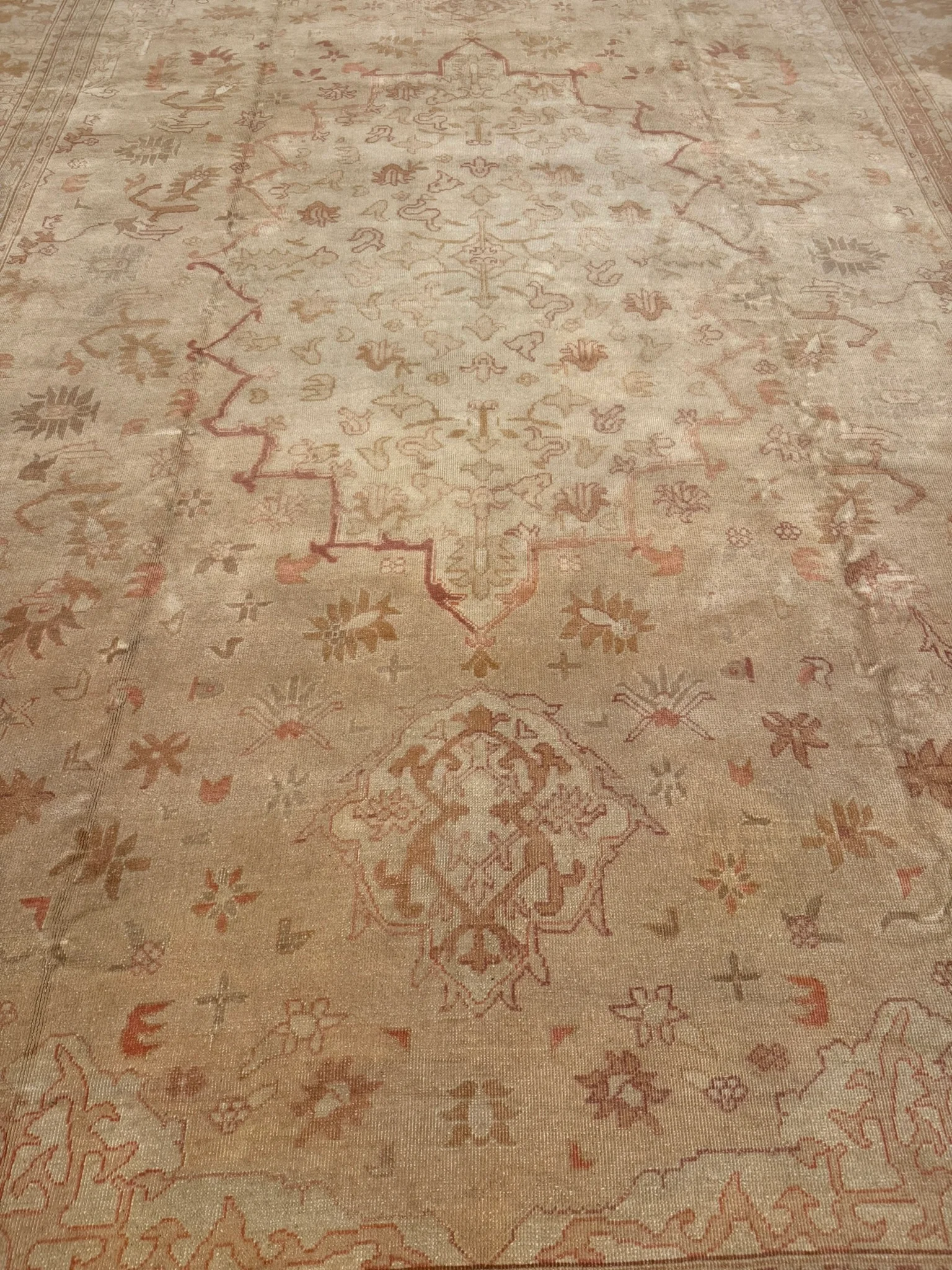Antique Oushak Rug | 12'3" x 16'5" - photo 6
